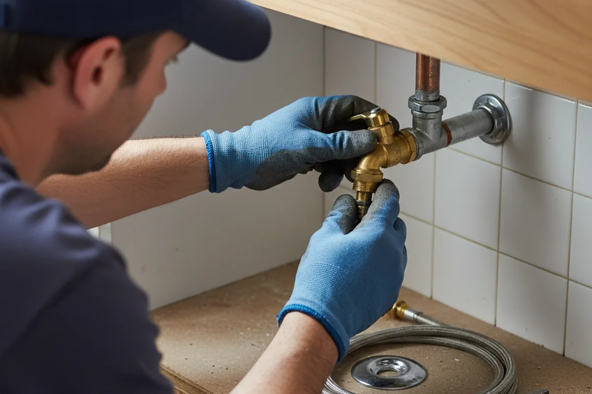 Shutoff valve and fitting work during Faucet and Fixture Repair in Saddle Brook